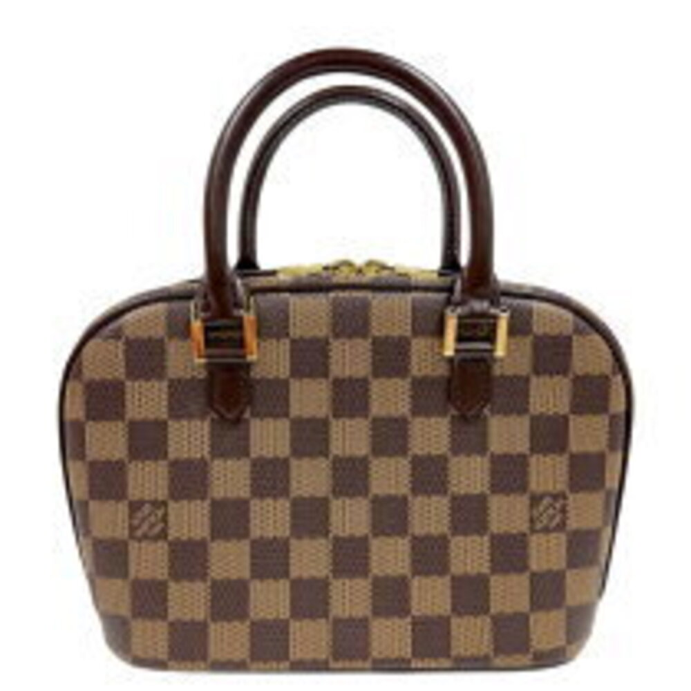 Louis Vuitton Saria Brown Damier Leather Handbag